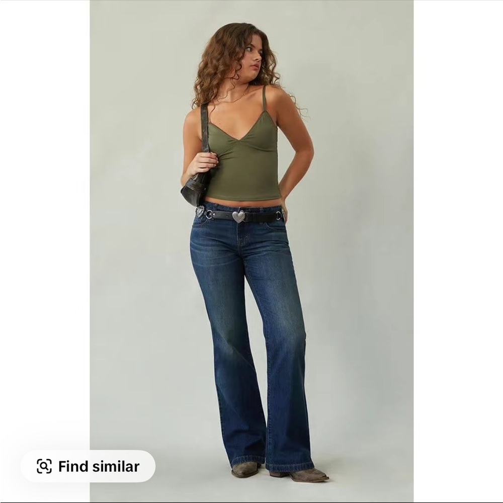 PacSun Dark Blue Jade Low Rise Bootcut Jeans Sz 23 NWT New!